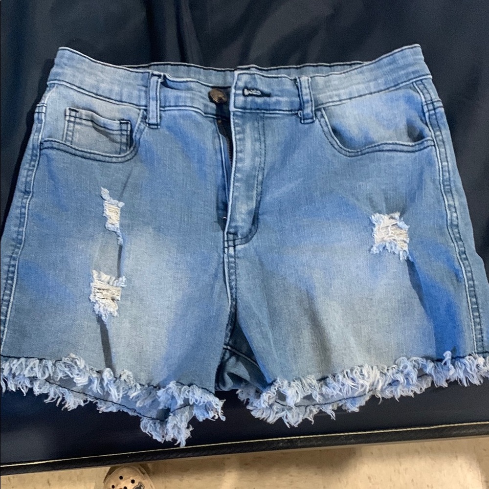 Denim Distressed Women's Shorts